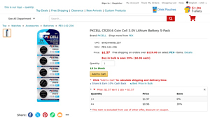 PKCELL CR2016 Coin Cell 3.0V Lithium Battery 5-Pack - Opentip.com - cr2016 battery bulk