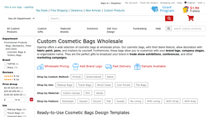 Custom Cosmetic Bags Wholesale - Opentip.com - makeup bag bulk
