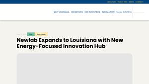 Newlab Expands to Louisiana with New Energy-Focused Innovation Hub - elearning startup manufacturer newlab bangladesh
