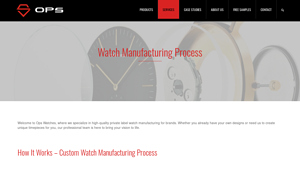 Watch Manufacturing Process - Ops Watches - watch manufacturer