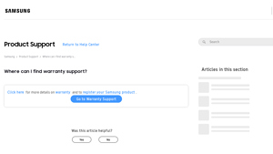 Where can I find warranty support? | Samsung - samsung manufacturer warranty phone number