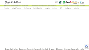 Organic Clothes Manufacturers in India | Organic Cotton Garments ... - clothing manufacturer india