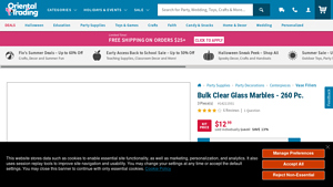 Bulk Clear Glass Marbles - 260 Pc. - Oriental Trading - marble bulk
