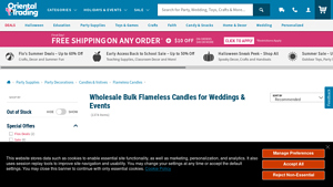 Bulk Flameless Candles | Oriental Trading - led candle bulk