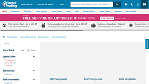 Bulk Novelty Sunglasses for Parties & Events | Oriental Trading - cheap sunglasses bulk