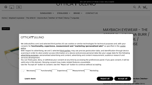 Maybach eyewear - Vavona Burr / Mother-of-Pearl / Ebony / Turquoise - maybach eyewear company