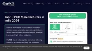 Top 10 PCB Manufacturers in India 2024 - OURPCB - manufacturer of pcb in india