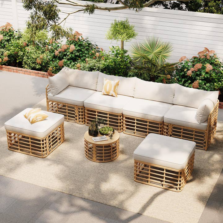 A relevant stock photo of outdoor furniture supplier in a typical setting.