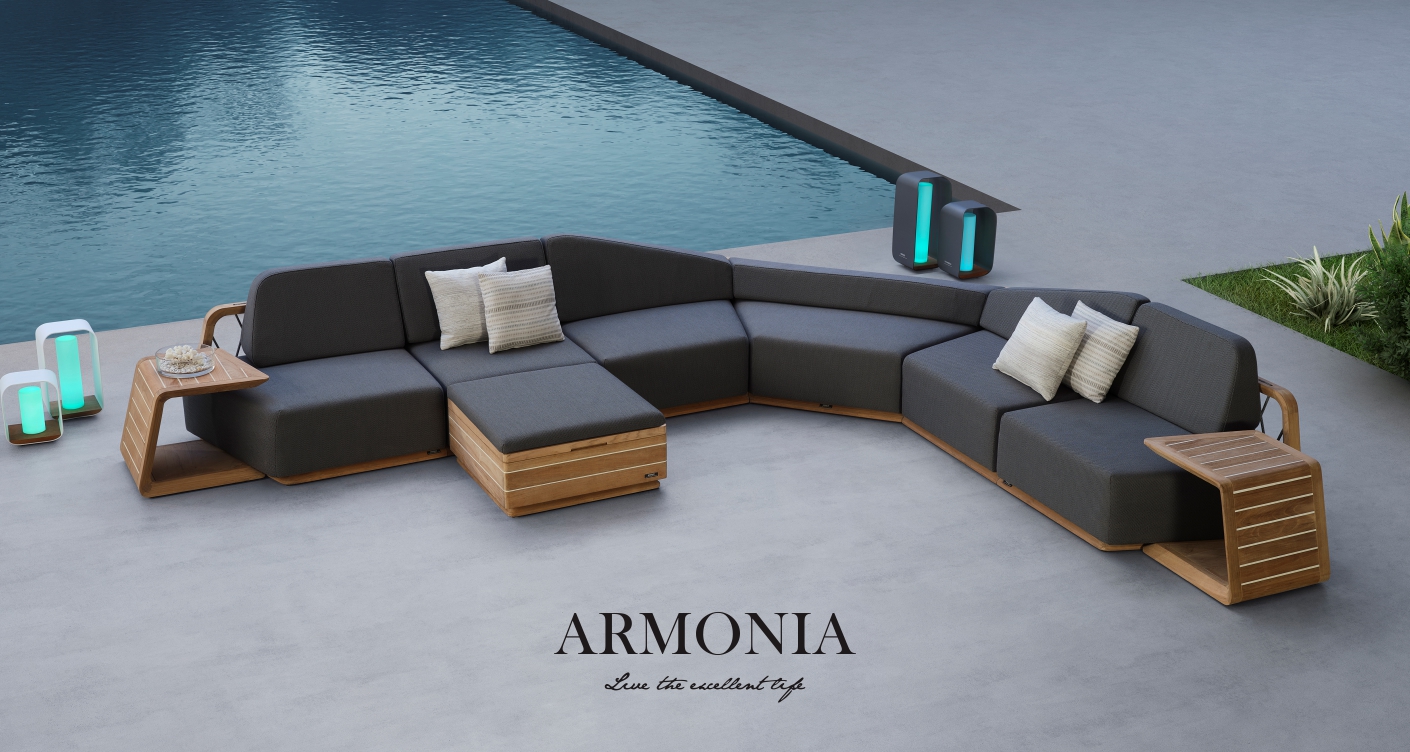 A relevant stock photo of outdoor furniture supplier in a typical setting.