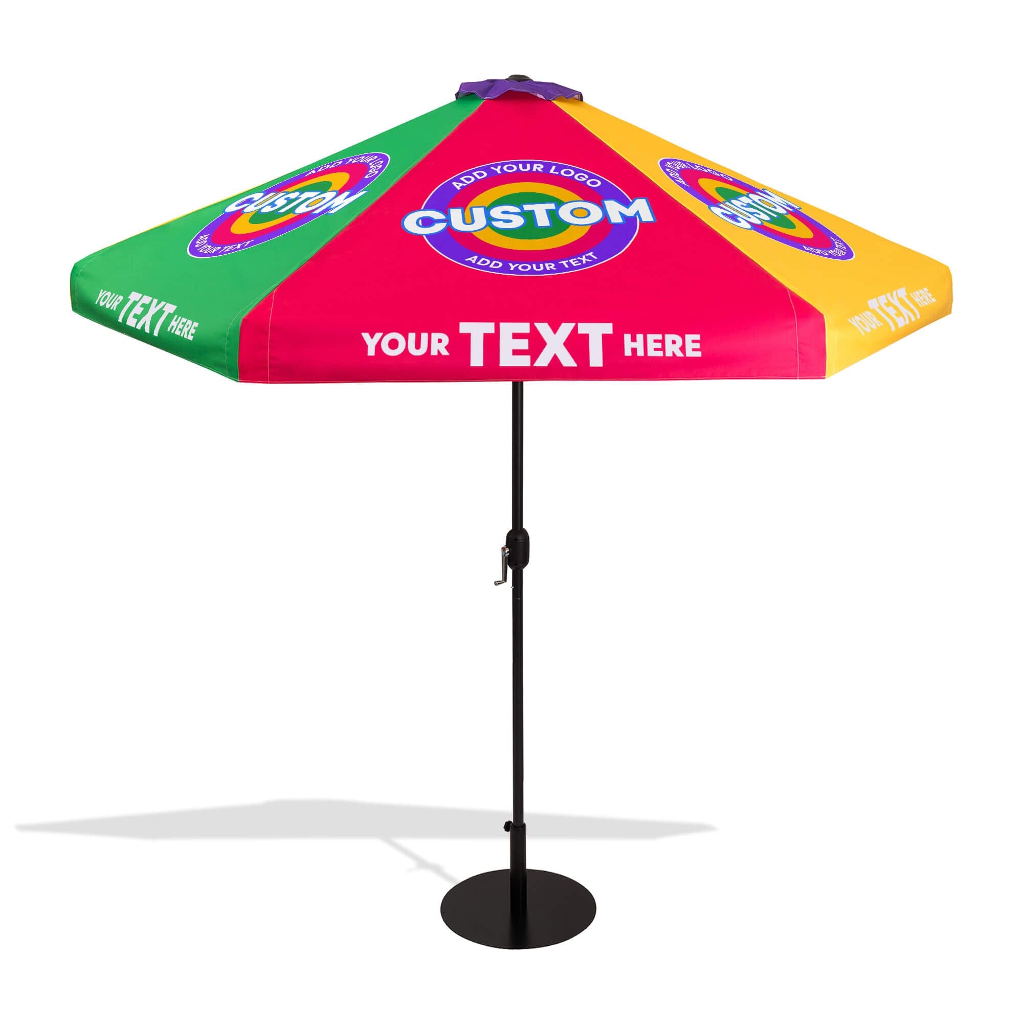 A relevant stock photo of outdoor umbrellas custom in a typical setting.