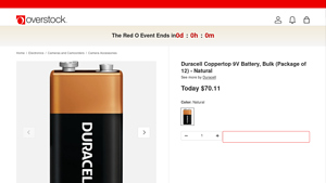 Duracell Coppertop 9V Battery, Bulk (Package of 12) - Natural - duracell 9v battery bulk