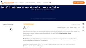 Top 10 Container Home Manufacturers in China 2025 - container home manufacturer