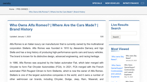 Who Owns Alfa Romeo? | Where Are the Cars Made? | Brand History - alfa romeo manufacturer