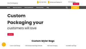Custom Mylar Bags - OXO Packaging - mylar bags bulk