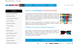 Oz 3D Optics 3D Glasses Australia - 3d glasses bulk