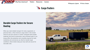 Cargo Trailers - Pace American - aluminum trailer manufacturer