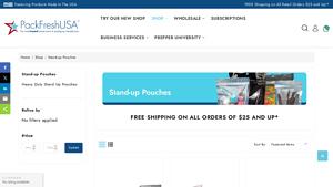 Stand Up Pouches - PackFreshUSA - stand up pouches bulk