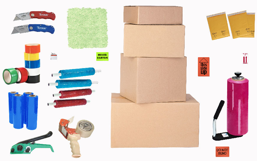 A relevant stock photo of packing material supplier in a typical setting.