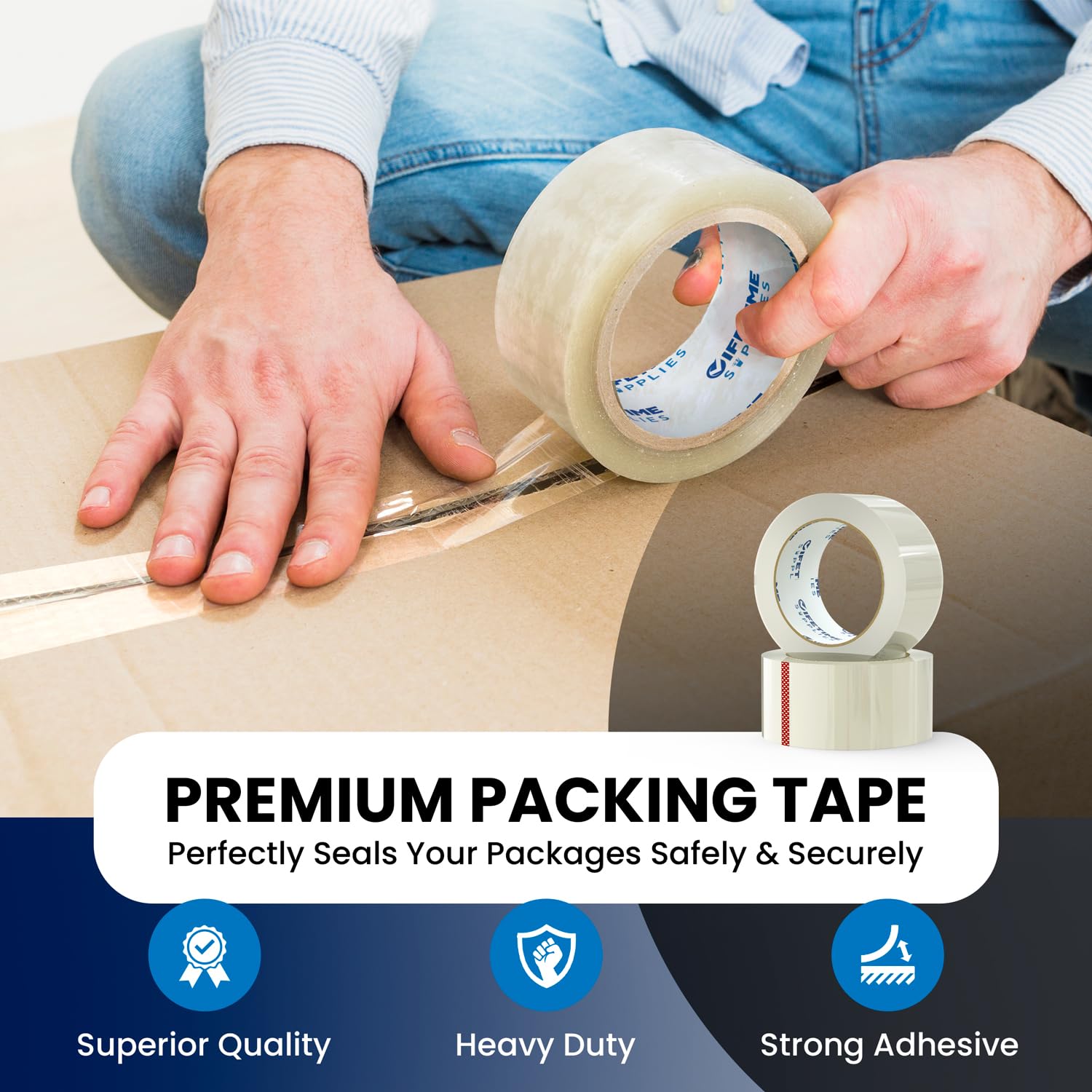 A relevant stock photo of packing tape supplier in a typical setting.