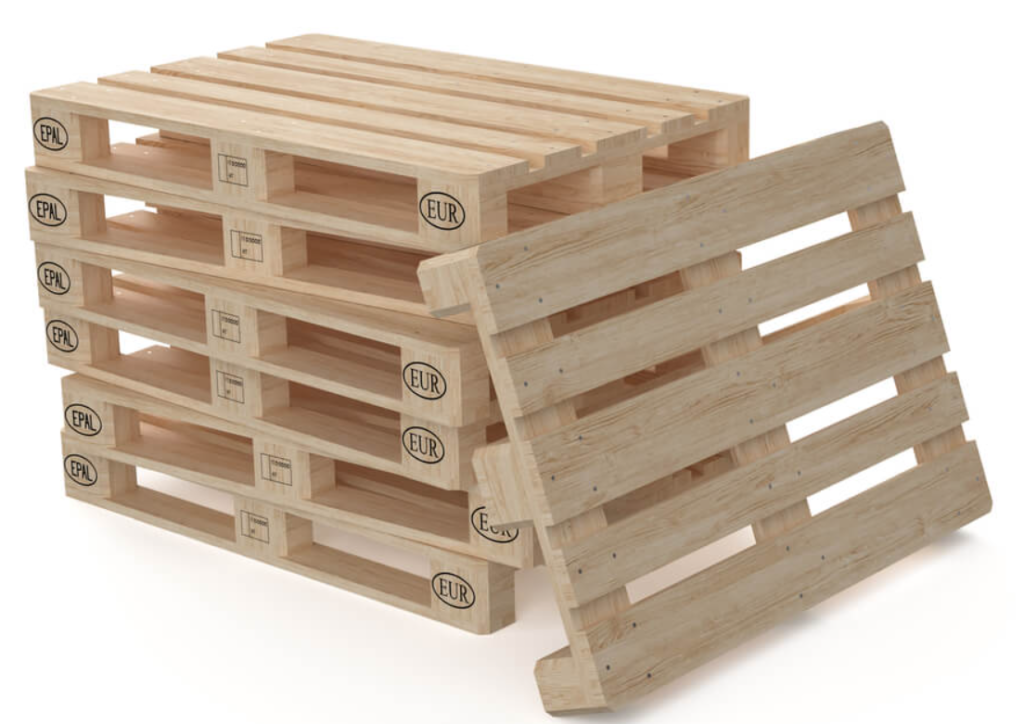 A relevant stock photo of pallet china in a typical setting.