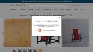 Red and Blue Chair by Gerrit Thomas Rietveld, 1920s - Pamono - blue chair company