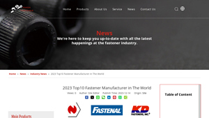2023 Top10 Fastener Manufacturer in The World - fastener manufacturer