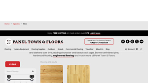 Purchase Unfinished Pine Wood Flooring - Panel Town & Floors - pine flooring company