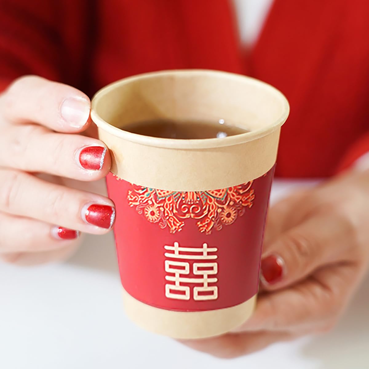 A relevant stock photo of paper cups china in a typical setting.