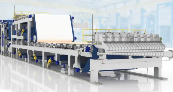 A relevant stock photo of paper machine supplier in a typical setting.