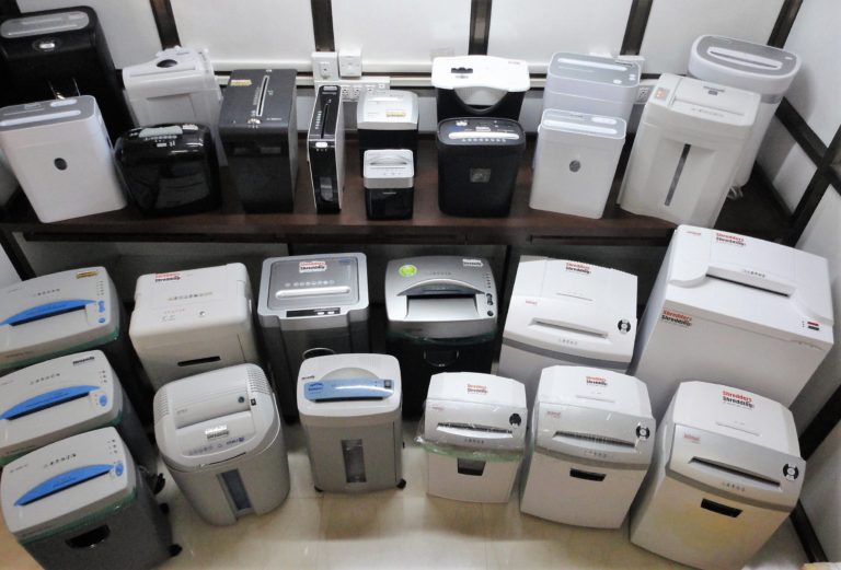 A relevant stock photo of paper shredder manufacturer in a typical setting.