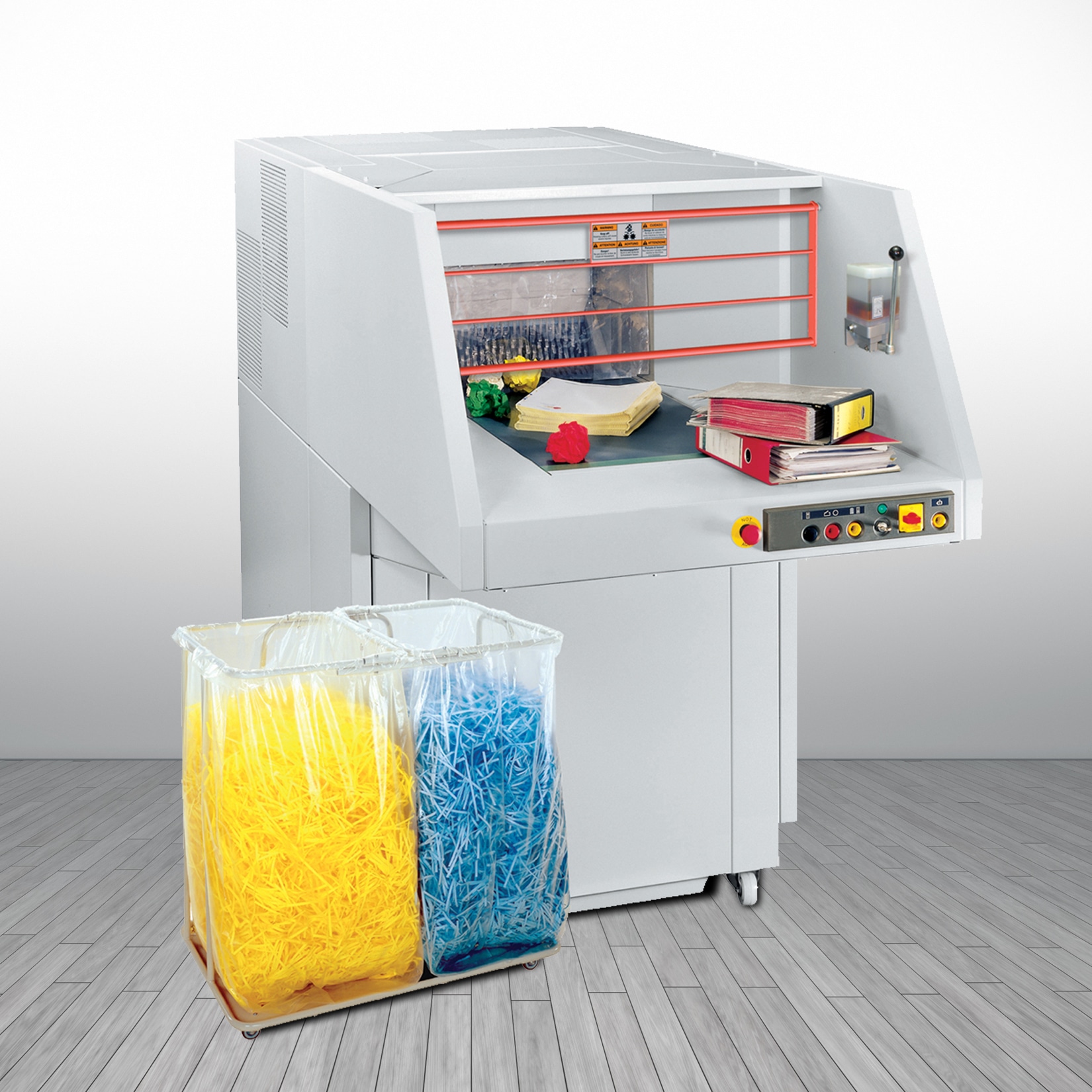A relevant stock photo of paper shredder manufacturer in a typical setting.
