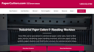 Colter & Peterson: Commercial Paper Cutters & Paper Handling - paper trimmer factory