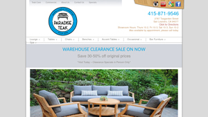 Paradise Teak: Teak Outdoor Patio Furniture - teak furniture factory