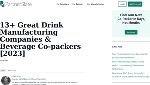 13+ Great Drink Manufacturing Companies & Beverage Co-packers [2023] - drink manufacturer