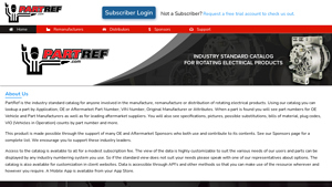 Partref - Home - manufacturer part number lookup