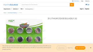 3v lithium cr2430 bulk(buy 16) - PartsSource - cr2450 bulk