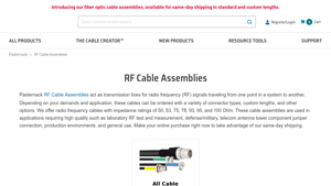 RF Cable Assemblies - Pasternack - rf cable factory