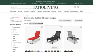 Commercial Outdoor Chaise Lounges - Patio Living - outdoor chaise lounge factory