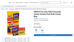 M&M'S Fun Size Milk Chocolate Candy Variety Pack Bulk Candy Bag - candy bag bulk