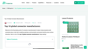 Top 10 global connector manufacturers - connector manufacturer company
