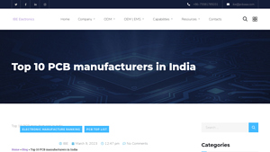 Top 10 PCB manufacturers in India - IBE Electronics - manufacturer of pcb in india