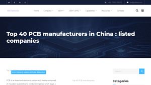 Top 40 PCB manufacturers in China : listed companies - china pcb manufacturer