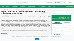 Top 8 China PCBA Manufacturers Dominating Consumer Electronics - china pcb manufacturer