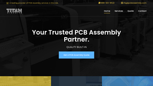 PCB Assembly USA - Electronic Manufacturing Services Company | Titan ... - printed circuit board assembly manufacturer