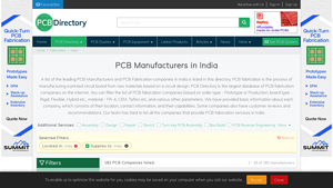 PCB Manufacturers in India - PCB Directory - manufacturer of pcb in india