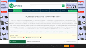 PCB Manufacturers in United States - PCB Directory - american pcb manufacturer