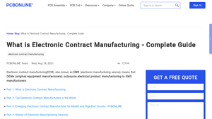 What is Electronic Contract Manufacturing - Complete Guide - PCBONLINE - electronics contract manufacturer