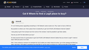 Cat 8 Where to find a Legit place to buy? - PCPartPicker - cat 8 ethernet cable bulk