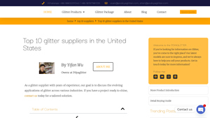 Top 10 glitter suppliers in the United States - glitter manufacturer
