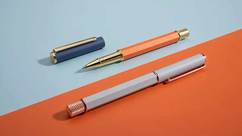 A relevant stock photo of pen manufacturer in a typical setting.